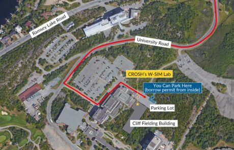 Map to Workplace Simulator on Laurentian University Campus